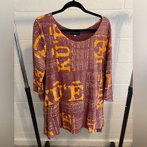 Kauluaʻe 3/4 Selepe Blouse with Kuʻe petitions